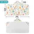 thumbnail image 4 of Yayeee Kids Hooded Towel with Hand Pockets Beach Soft Absorbent Bath Wrap 50 x 23.5 inch, Floral Easter Eggs, 4 of 5