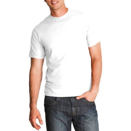 Gildan Adult Cotton White Crew Short Sleeve T-Shirt, 3-Pack, Medium