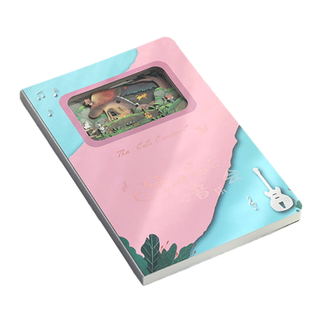 Cats Music Concer Notebook for Writing Drawing Noting, 120 Pages Gridded Journal