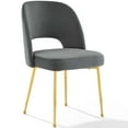 thumbnail image 1 of Modway Rouse Dining Room Side Chair, Charcoal, 1 of 7