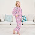 thumbnail image 6 of Fluffy Pajamas Set Fuzzy Winter Warm Pj Sets Pullover Tops and Long Pants Seashells and Conch Shells X-Small, 6 of 8