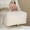 White_Free Size, variant on Gnmfd Leather Cosmetic Storage Bag, Large Capacity Pillow Case Travel Wash Bag For Women, PU Durable One Layer Organizer, Wide Handle, Zipper Closure, 23 x 12.5 x 11.5 Cm, Stylish Everyday Portable