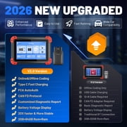 XTOOL D7 BT V2.0 Bi-Directional Scan Tool, Full System OBD2 Scanner Bluetooth with ECU Cod-ing, FCA, 36+ Services, 3-Year Free Update