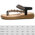 thumbnail image 2 of Sandalias planas de playa transpirables para mujer sandalias bohemias de verano zapatos para caminar al aire libre, 2 of 8