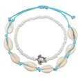 thumbnail image 1 of intage Anklet Shell Beads Ankle Chain for Decoration 2Pcs White Fashion Anklet, 1 of 5