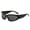 Black, variant on New Arrival Fashion Sunglasses, Cool Futuristic Shades for Men Women, Trendy UV Protection Eyewear with Unique Design, Silver, One Size