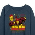 thumbnail image 3 of Marvel Iron Man - Tony Stark Armor Specs - Women's French Terry Pullover Long Sleeve Shirt, 3 of 5