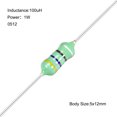 thumbnail image 2 of Unique Bargains 50Pcs 0512 Color Ring Inductor 47uH 1W Axial RF Choke Coil, 2 of 4