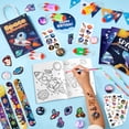 thumbnail image 3 of 146pcs Space Party Favors Bags Fillers Includ Outer Space Goodie Bags Stickers Stamps Bracelets Solar System Coloring Books Pens etc for Astronaut Birthday Party Decorations Supplies, 3 of 9