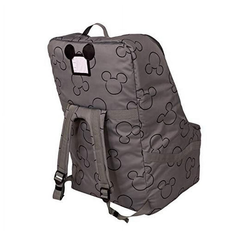 Disney Baby by J.L. Childress Ultimate Backpack PREMIUM Padded Car Seat Travel Bag Grey Mickey Mouse