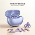 thumbnail image 4 of Tronsmart OpenFly Clip Open Ear Clip-on Earbuds, Secure Fit Bluetooth Wireless Earbuds with Deep Bass, Touch Control & 24H Playtime, for Workout, Running, Commuting purple, 4 of 14