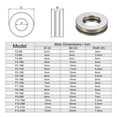 thumbnail image 2 of Uxcell F12-21M Thrust Ball Bearing 12x21x5mm Brass with Washers 5 Pack, 2 of 4
