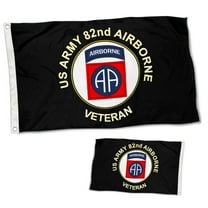 Dutern Double Sided US Army Veteran 82nd Airborne Flag Banner 3 Ply with Brass Grommets 3x5 Feet