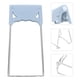 thumbnail image 2 of Pinza plegable de acero inoxidable para cuencos, soporte para platos calientes, antiescaldaduras, pinzas para cuencos, sartenes y platos para cocina, color azul cielo, 2 of 5