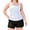 White, variant on RELLECIGA Plus Size Womens Tankini Swimsuit Bandeau Ruched 2 Piece Bathing Suit Modest Swimwear