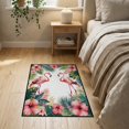thumbnail image 3 of ODIKA 2'x3' Washable Throw Rug Non-Slip, Low Profile, Flatwoven, Easy Care Door Pcs Boho Plaid Border Welcome Motif Hawaiian Frame Layering for Hallway, Study Room, 3 of 7