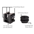 thumbnail image 5 of Shoe Universal Aluminium Alloy Cold Shoe Camera Mount Adapter With 4 Cold Shoe Mount 1/4 Inch Screw Mount For Microphone LED Video Light Monitors Camera Accessories For, 5 of 7