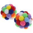 thumbnail image 1 of 2Pcs Interactive Cat Balls Plush Cat Ball Kitten Plush Ball Indoor Cat Balls Cat Bouncy Ball Toy, 1 of 3