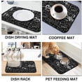 thumbnail image 2 of Coffee Bar Mat Accessories for Countertop Super Absorbent Anti-Slip Silicone Dish Drying Mats for Kitchen Counter Draining Pad Decor Gift Fit Coffee Maker Coffee Pot Espresso Machine 24inx18in, 2 of 6