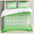 thumbnail image 4 of Ombre Duvet Cover Set, Chocolate and Cream Inspired Digital Colors Ombre Design Modern Abstract Vision, Decorative 3 Piece Bedding Set with 2 Pillow Shams, King Size, Brown and White, by Ambesonne, 4 of 8