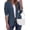Dark Blue, variant on PRETTYGARDEN Women's Business Casual Blazers Suit Jacket Lapel Loose Fit Blazer, Long Sleeve Open Front Leopard Print Cuffs, Dressy Casual Office Work Clothes, Fall Winter Fashion