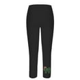 thumbnail image 4 of Qulqfy Womens Compression Leggings Winter Christmas Black Leggings High Waisted Pull On Rhinestone Pants for Women, 4 of 5