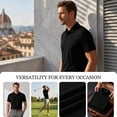 thumbnail image 6 of CCRFTGI Mens Shirts Short Sleeve Casual Moisture Wicking Performance Quick Dry Polos for Men Running Athletic Summer Tops Lightweight Shirts Black M, 6 of 9