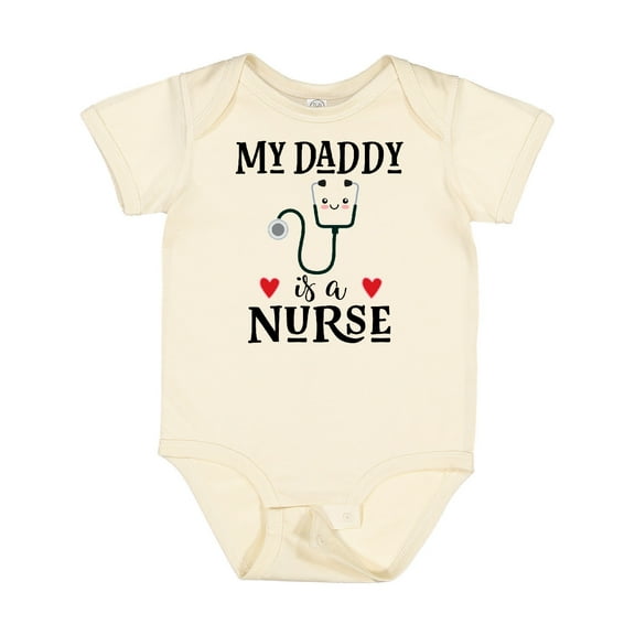 Inktastic Daddy is a Nurse Baby Boys or Girls Baby Bodysuit