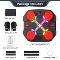 thumbnail image 6 of OLGEO Music Boxing Machine, Bluetooth Wall-Mounted Punching Target with LED Lights, 3 Modes & 14 Levels, Includes Gloves for Kids, 6 of 7