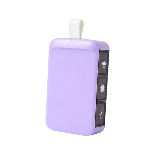 Contenedor de Almacenamiento Shamjiam Estuche de Almacenamiento Violeta 3 Rejillas