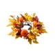 thumbnail image 4 of Anillo de vela,Coronas de hojas de arce artificiales con forma de vela,Corona de velas del Día de Acción de Gracias para la decoración del hogar,Portavelas de pilar de té pequeño de, 4 of 9