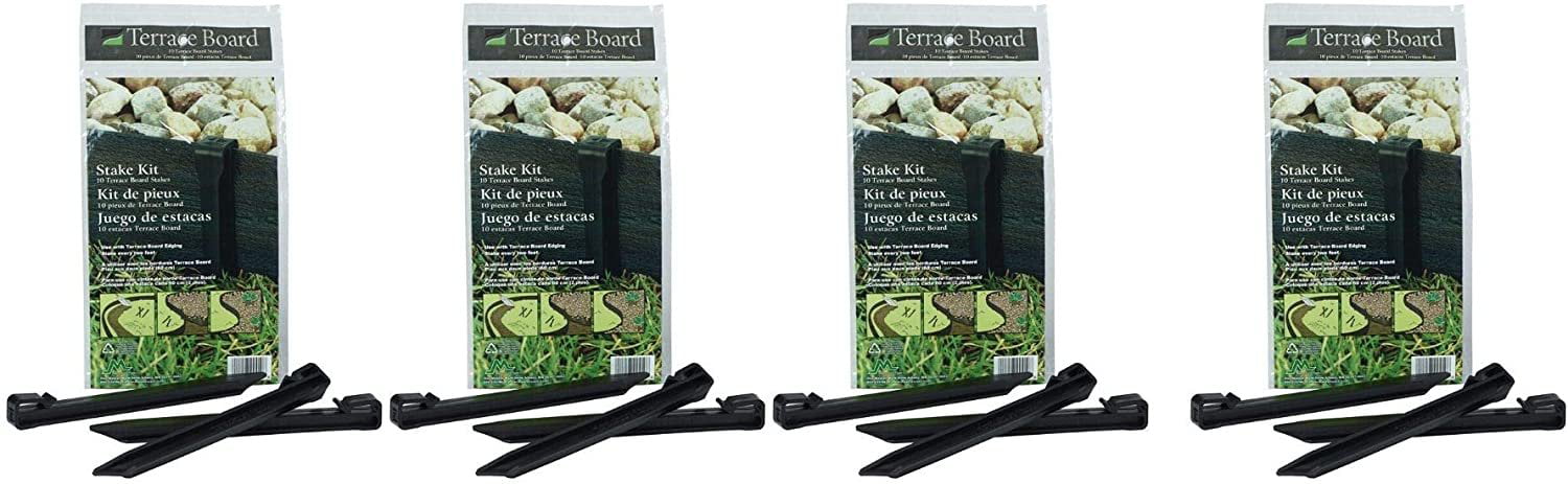 10 Inch 10 Pack Master Mark Plastics Brown Stakes,Terrace Board 