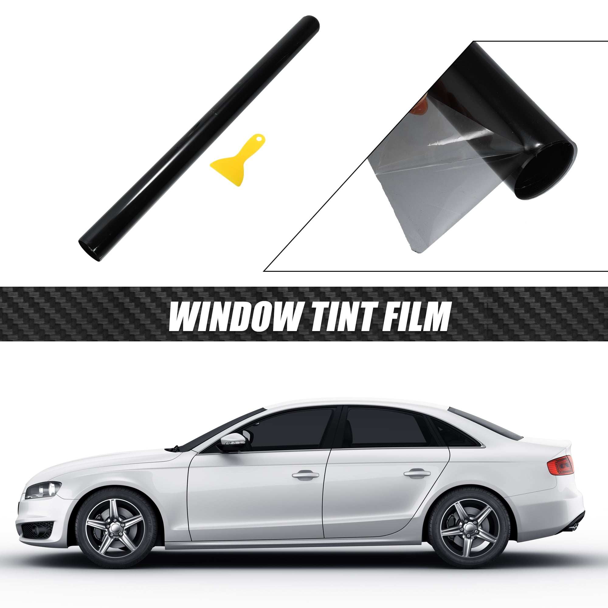 Unique Bargains Car Window Tint Film 25% VLT Universal Black