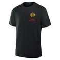 thumbnail image 4 of Men's Fanatics Black Chicago Blackhawks Crash The Net Legacy T-Shirt, 4 of 5