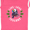 thumbnail image 4 of Inktastic Live Love Toucans Boys or Girls Baby Bodysuit, 4 of 5