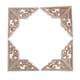 thumbnail image 1 of 4 piezas de apliques de esquina de madera tallada clásica, sin pintar, para marco de muebles Los 8x8cm, 1 of 7