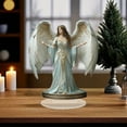 thumbnail image 2 of JoyMoreHome Christmas Acrylic Angel Decor, Holiday Theme 2D Flat Ornament, for Tabletop, Office, Livingroom, Shelf, Christmas Party, 2 of 6