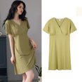 thumbnail image 1 of REDHOTYPE Chemises de Nuit pour Femmes Douces Légères Manches Courtes Longue Robe de Nuit, 1 of 2