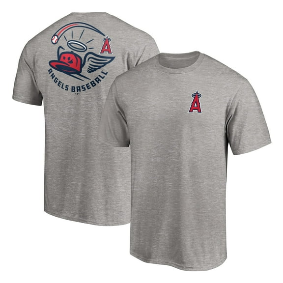 Men's Heather Gray Los Angeles Angels Cappy T-Shirt