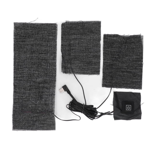 TKSE Coussin Chauffant pour vêtements 3 en 1 - USB 3 réglages de température Feuille chauffante en Tissu électrique Coussin Chauffant en Tissu Doux et Lavable pour l'hiver