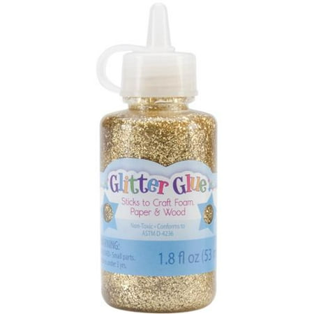 Glitter Glue 1.8 Ounces-Gold
