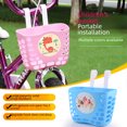 thumbnail image 2 of Kids' Multi-Purpose Front Storage Basket: Heavy-Duty Thickened Frame Accessory for Bicycles, Skateboards & Tricycles – Easy Installation, Safe & Durable Design with Quality Assurance (Orange Upgrade), 2 of 5