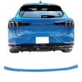 thumbnail image 3 of Ikon Motorsports Trunk Spoiler Compatible With 2021-2026 Ford Mustang Mach-E, Painted #AE Grabber Blue Metallic ABS Plastic R Style Rear Hatchback Deck Lip Mid Wing, 3 of 7