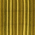 thumbnail image 1 of Ahgly Company Machine Washable Indoor Square Oriental Yellow Industrial Area Rugs, 5' Square, 1 of 4