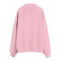 thumbnail image 6 of ManxiVoo Women's Oversized Lapel Zip Front Hoodie Raglan Sleeve Loose Casual Pullover Sweatshirt XXXL Size Pink, 6 of 7