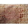 thumbnail image 4 of oneOone Cotton Silk Rust Brown Fabric Crocodile Animal Skin Sewing Material Print Fabric By The Yard 42 Inch Wide, 4 of 4
