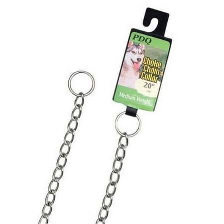 UPC: 0072929129209 | PDQ Silver Steel Dog Choke Chain Collar Large