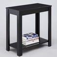 thumbnail image 2 of Table d'Appoint en Bois de 24 Pouces de Hauteur avec Fini Noir, 2 of 2
