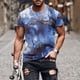 thumbnail image 2 of European And American Round Neck Casual Ethnic Style Retro Printed Short Sleeve T-shirt Top 5XL, 2 of 5