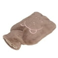 thumbnail image 4 of Hot Water Bag, Detachable Hot Water Bottle Threaded Stopper 1000ml Thickened PVC  For Winter Coffee Color,White,Purple, 4 of 8